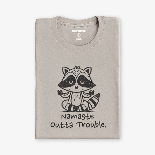 Namaste Outta Trouble T-Shirt - Sand