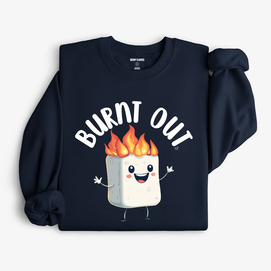 Burnt Out Sweatshirt - Navy