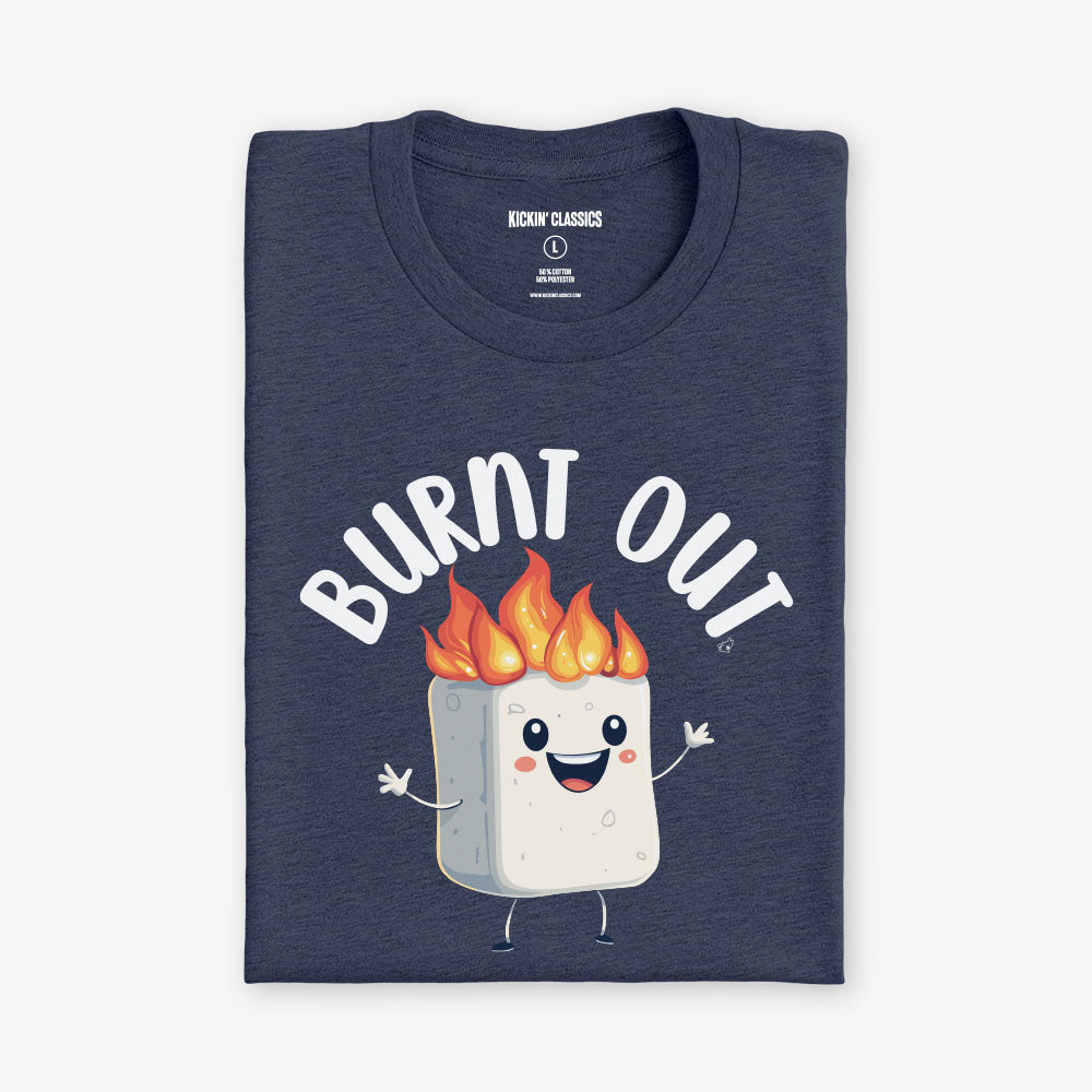 Burnt Out T-Shirt - Navy