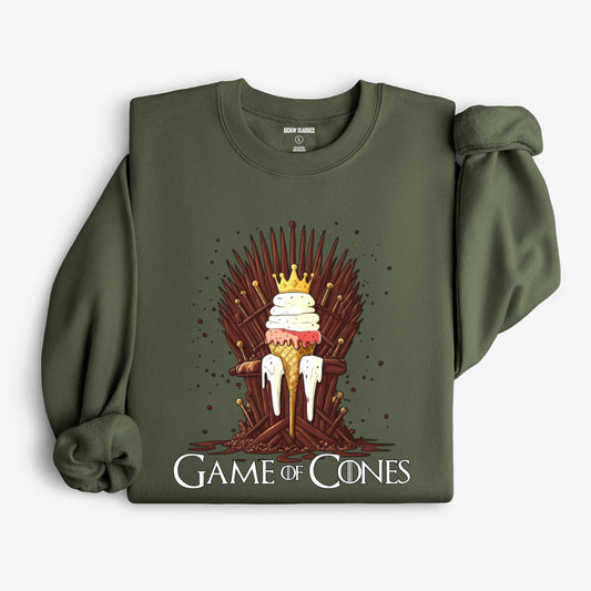 Game of Cones Sweatshirt - Military Green