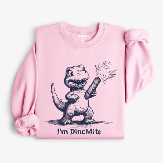 I'm Dinomite Sweatshirt - BubbleGum