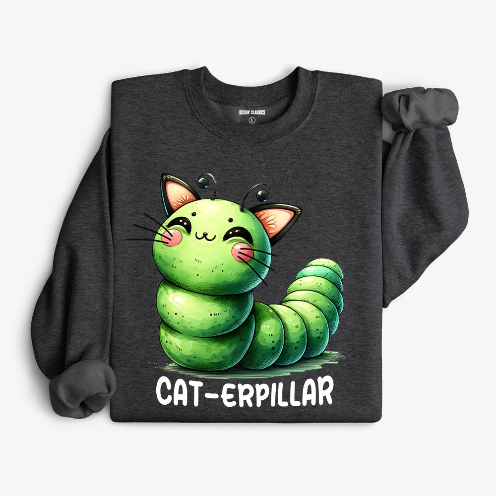 Cat-erpillar Sweatshirt - Heather Black